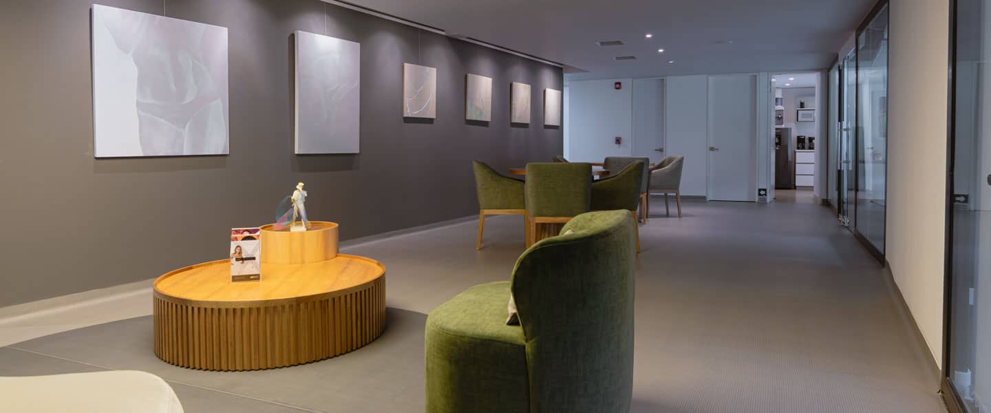 Sala de espera de un consultorio médico
