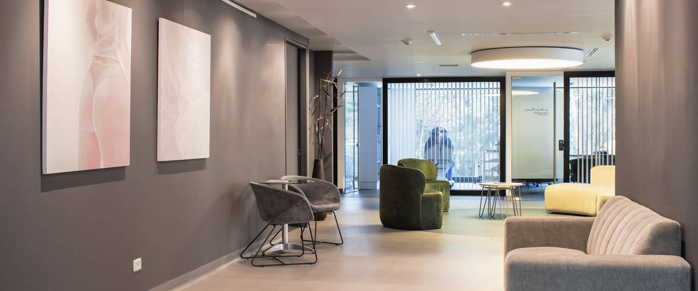 Sala de espera de un consultorio médico